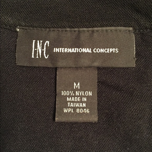 INC purple swirl pattern short puff sleeve lightweight mesh career top - Picture 4 of 5